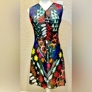 Sleeveless Reversible Mesh Dress